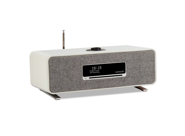 Ruark R3S, musikksystem, Soft Grey Spotify, Bluetooth, nettverk, DAB+, CD 