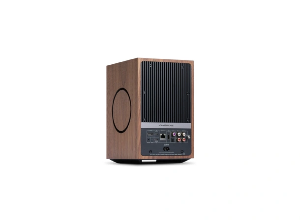 Cambridge Riaa Cambridge L/R M, aktiv høyttaler, Walnut Streaming, HDMI, RIAA-trinn ...