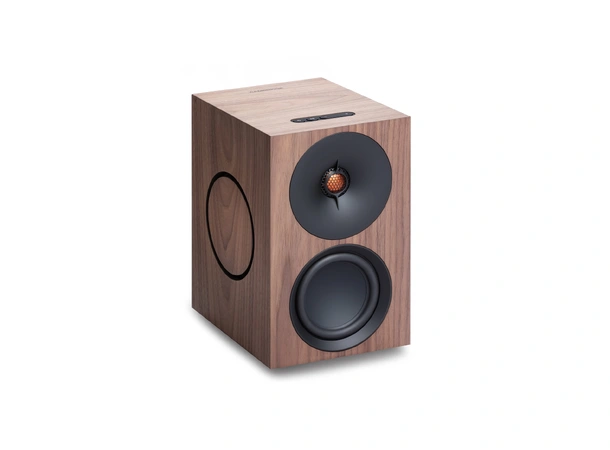 Cambridge Riaa Cambridge L/R M, aktiv høyttaler, Walnut Streaming, HDMI, RIAA-trinn ...