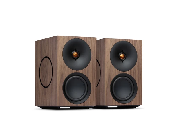 Cambridge Riaa Cambridge L/R M, aktiv høyttaler, Walnut Streaming, HDMI, RIAA-trinn ...