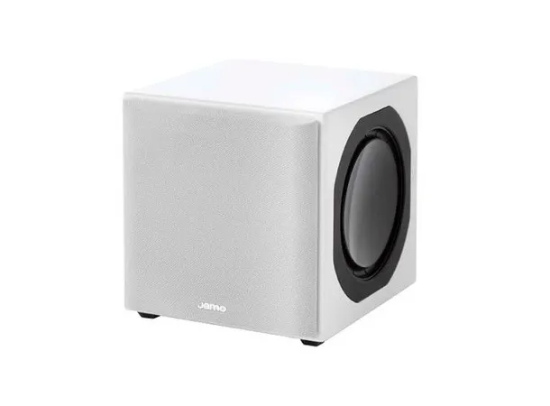 Jamo SUB 800, subwoofer, Highgloss White Ultrakompakt subbasshøyttaler, stk 
