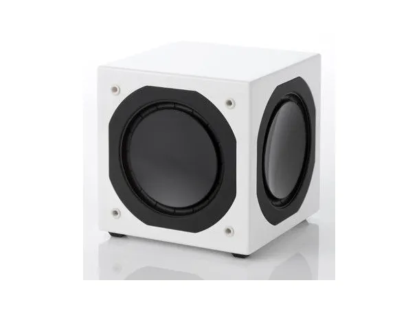 Jamo SUB 800, subwoofer, Highgloss White Ultrakompakt subbasshøyttaler, stk 