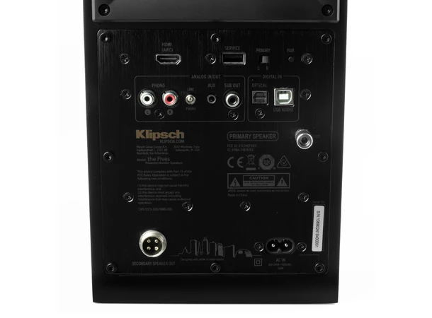 Klipsch The Fives / Rega Planar 1 Aktive høyttalere og platespiller, Black 