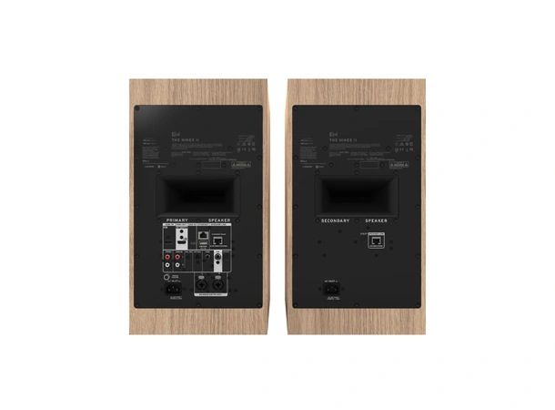 Klipsch The Nines II, Red Oak Aktive streaming-høyttalere, HDMI, RIAA 