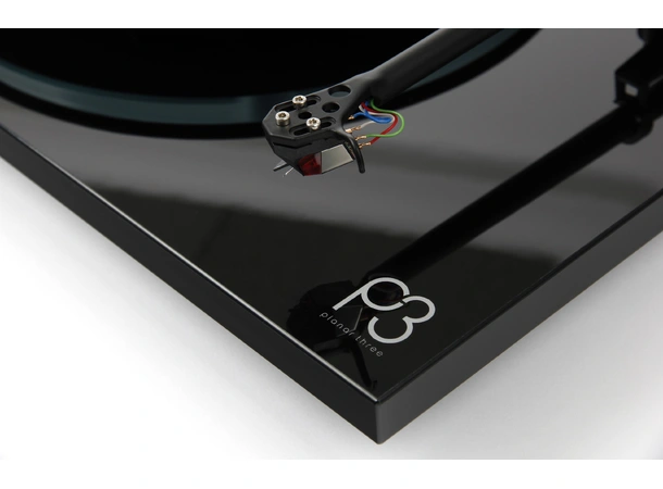 Rega Planar 3, Nd3 pickup, sort Glasstallerken, RB330 arm, EBLT drivrem 