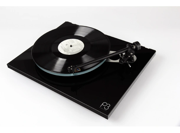 Rega Planar 3, Nd3 pickup, sort Glasstallerken, RB330 arm, EBLT drivrem 