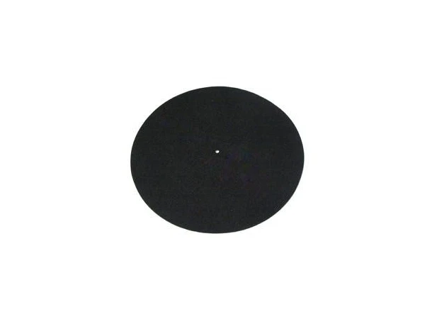 Rega Turntable Mat Black - fra P3 Filtmatte til Rega, 100% ull, sort 