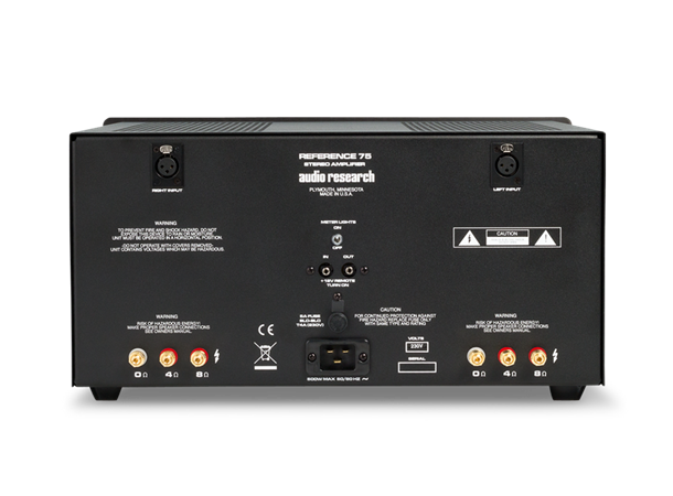 Audio Research REF 75 SE, VT Power Amp. 2 x 75 watt, rør effektforsterker, XLR
