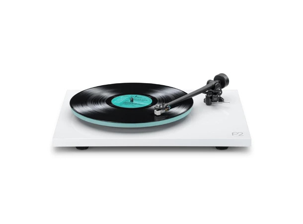 Rega Planar 2, Carbon pickup, hvit Glasstallerken, RB220 arm, EBLT drivrem 