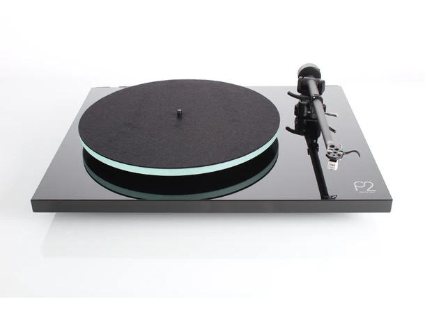 Rega Planar 2, Carbon pickup, Black Glasstallerken, RB220 arm, EBLT drivrem 