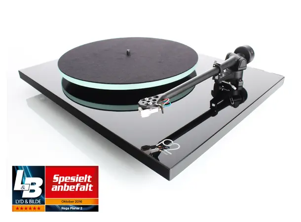 Rega Planar 2, Carbon pickup, Black Glasstallerken, RB220 arm, EBLT drivrem 