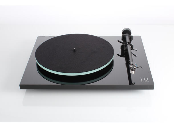 Rega Planar 2 platespiller, Carbon, sort Glasstallerken, RB220 arm, High Gloss