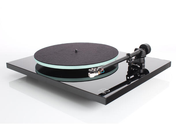 Rega Planar 2 platespiller, Carbon, sort Glasstallerken, RB220 arm, High Gloss 