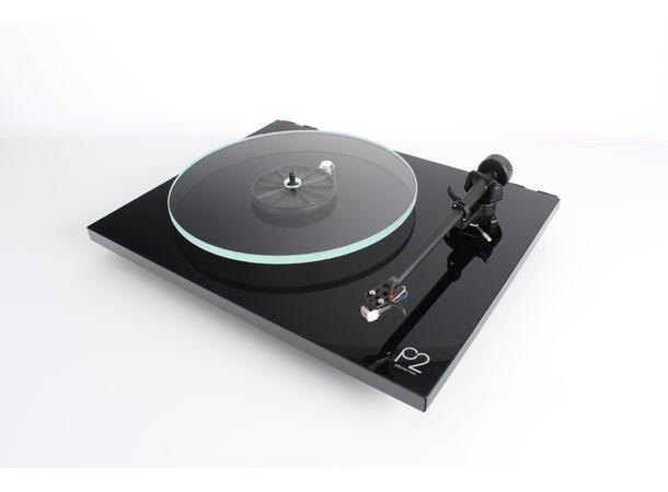 Rega Planar 2 platespiller, Carbon, sort Glasstallerken, RB220 arm, High Gloss