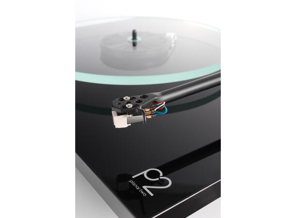 Rega Planar 2 platespiller, Carbon, sort Glasstallerken, RB220 arm, High Gloss