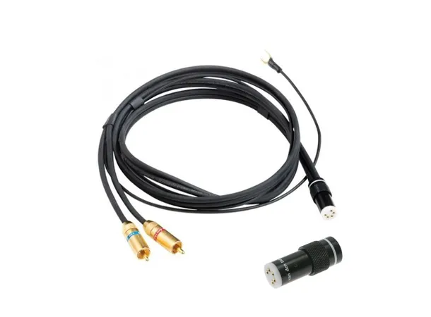 VdH D-502 Hybrid, TAC-RCA, 1,0m DIN-RCA tonearmskabel, sølv OFC 