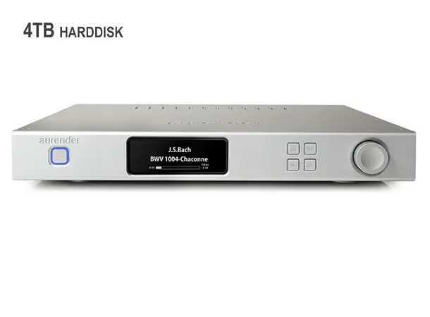 Aurender A10-S, 4TB, musikkserver, DAC Streamer/forforsterker, XLR/RCA 