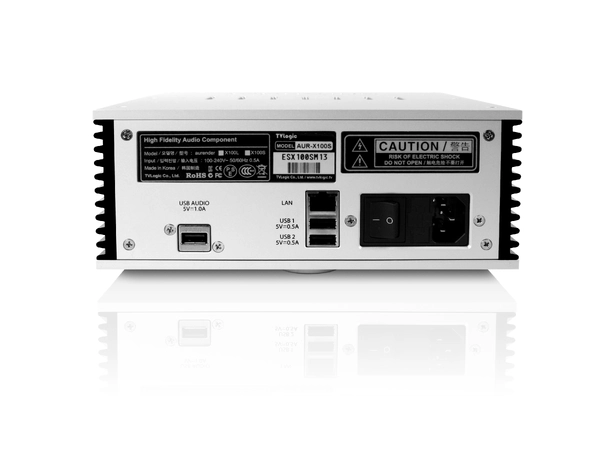 Aurender X100, 12TB, musikkserver, USB Tidal, MQA, DSD, 32/384, USB-utgang 