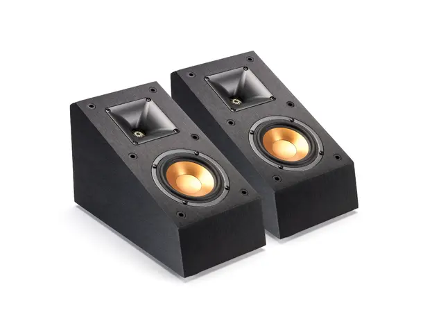 Klipsch R-14SA Dolby Atmos, sort, par surround, sort 1 stk. 4", tractrix horn 