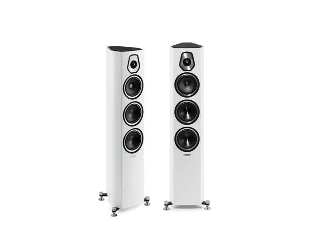 Sonus Faber Sonetto III, hvit matt 3-veis gulvstående høyttaler, par 
