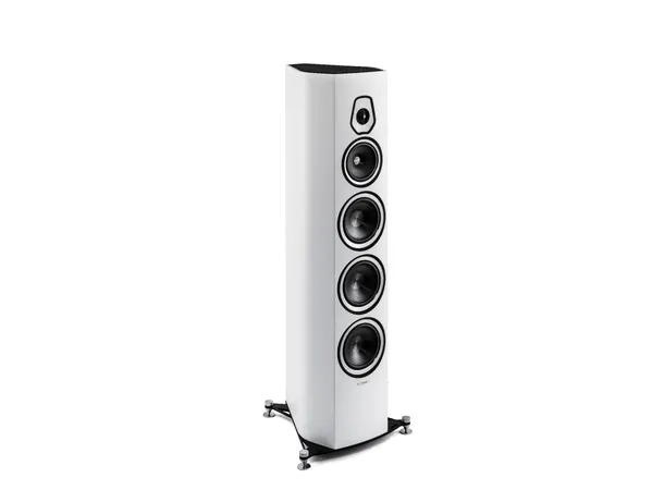 Sonus Faber Sonetto VIII, hvit matt 3-veis gulvstående høyttaler, par 