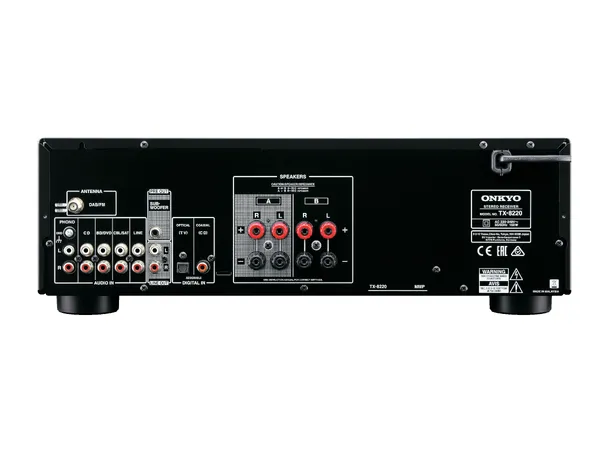 Onkyo TX-8220 stereoreceiver - Sort DAB+, Bluetooth, WRAT, 2x100W 