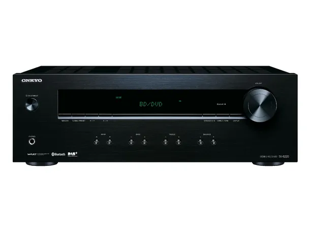 Onkyo TX-8220 stereoreceiver - Sort DAB+, Bluetooth, WRAT, 2x100W 