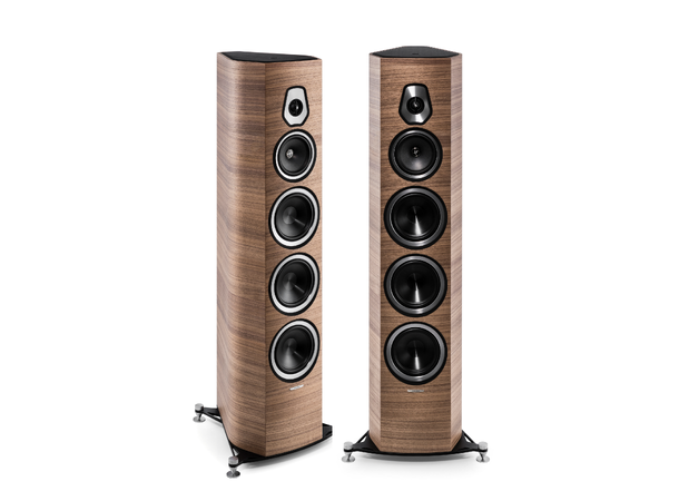 Sonus Faber Sonetto VIII, valnøtt 3-veis gulvstående høyttaler, par 