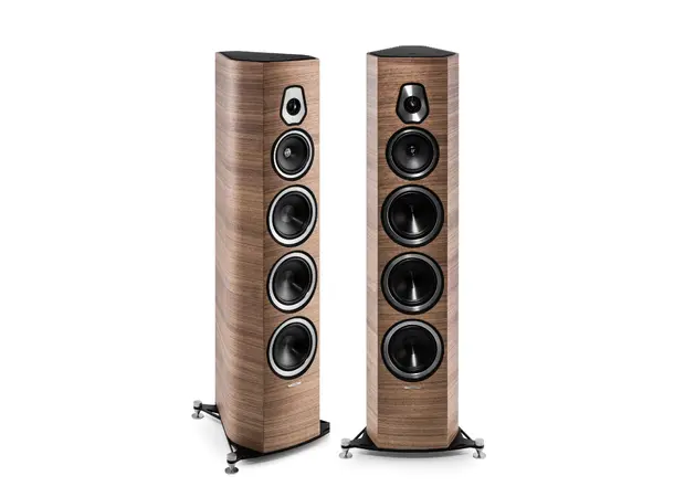 Sonus Faber Sonetto VIII, valnøtt 3-veis gulvstående høyttaler, par 