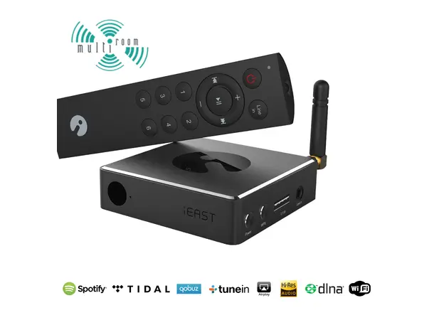 iEast M30 StreamPro, digital/analog ut Tidal, Spotify, radio, AirPlay, multirom 