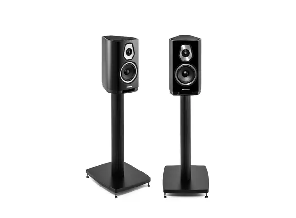 Sonus Faber Sonetto I, sort piano 2-veis hylle/stativ, par (eks. stativ) 