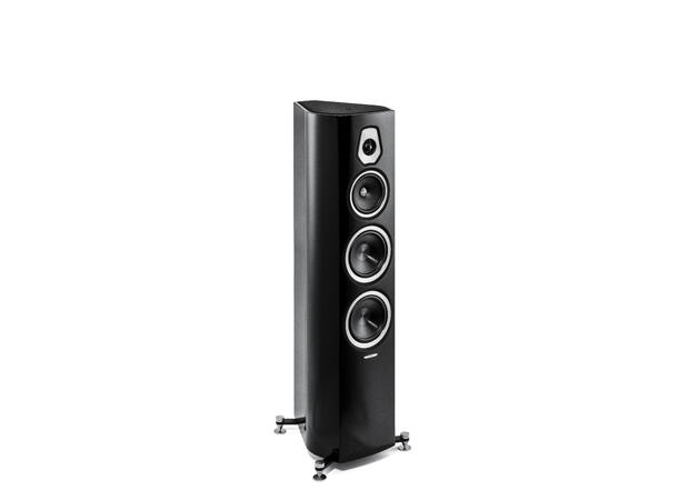 Sonus Faber Sonetto V, sort piano 3-veis gulvstående høyttaler, par