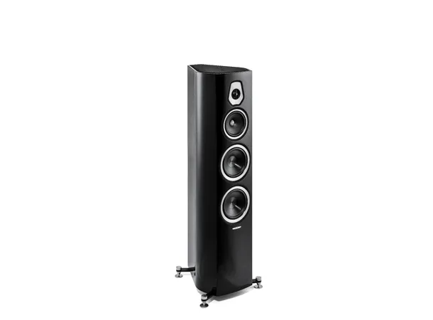 Sonus Faber Sonetto V, sort piano 3-veis gulvstående høyttaler, par 