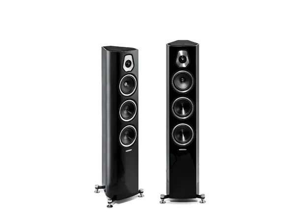 Sonus Faber Sonetto III, sort piano 3-veis gulvstående høyttaler, par 