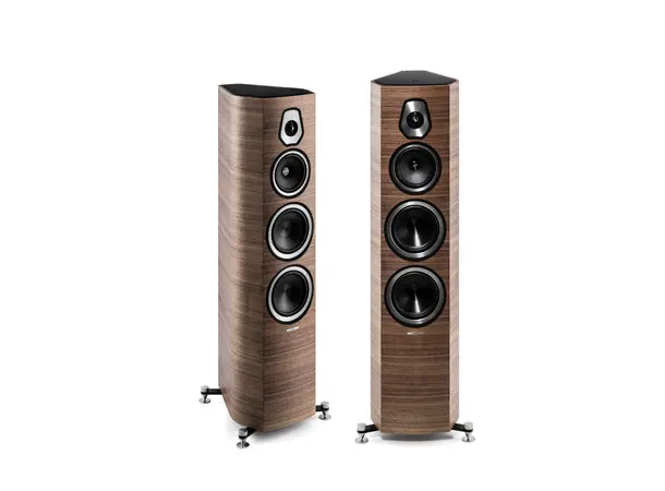 Sonus Faber Sonetto V, valnøtt 3-veis gulvstående høyttaler, par 