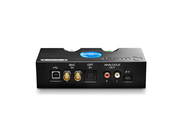 Chord Qutest, DAC, sort USB (Asynkron), BNC og optisk innganger 